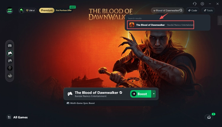 Search for The Blood of Dawnwalker in LagZapper