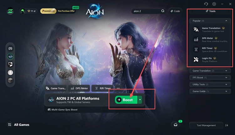 Boost AION 2 with LagZapper
