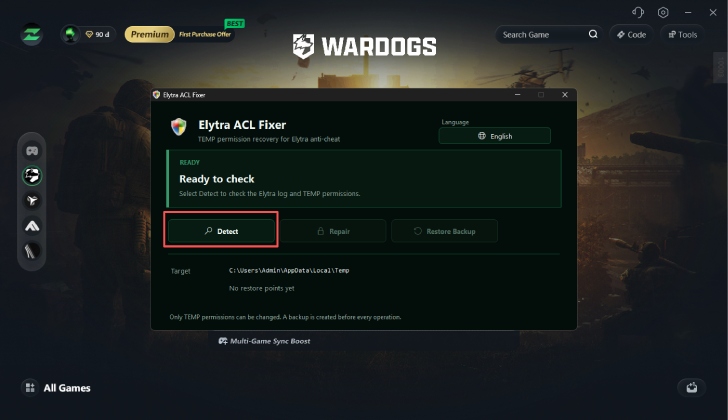 Detect to Check for the Issue