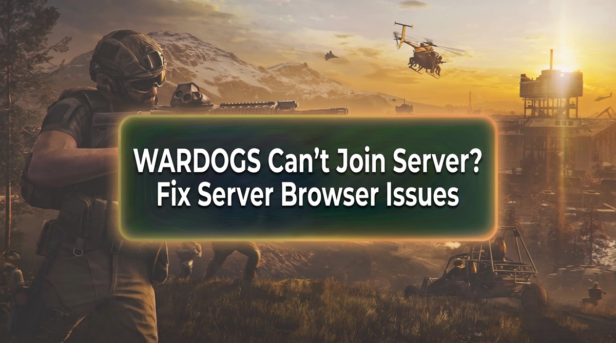 WARDOGS can't join server with Server Browser issues