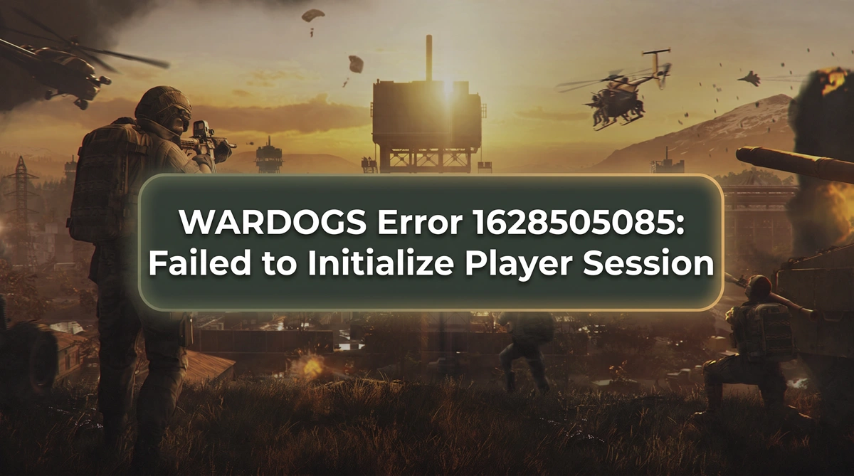 WARDOGS error 1628505085 failed to initialize player session