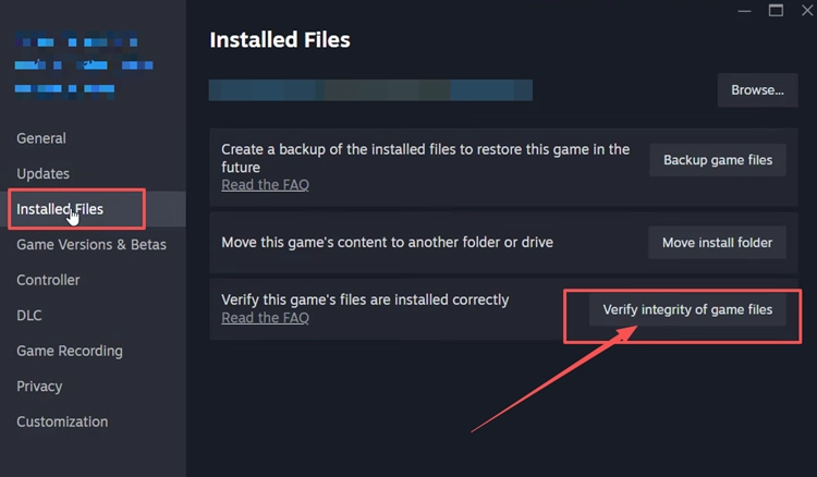Verify the integrity of WARDOGS game files