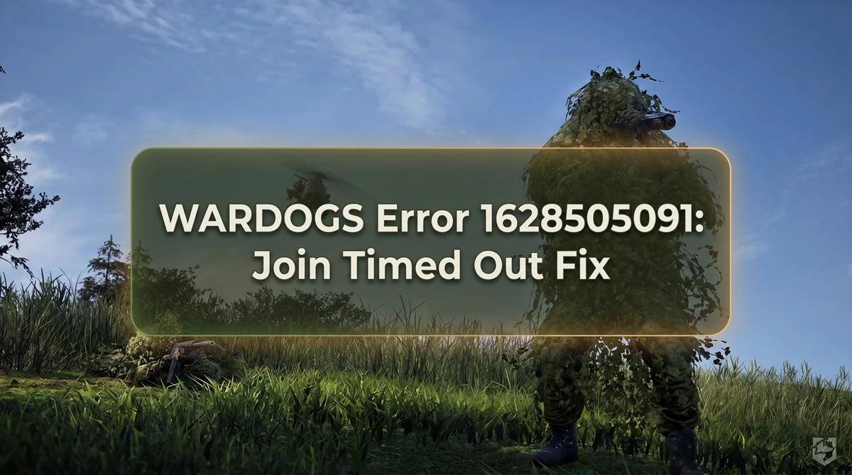 WARDOGS error 1628505091 Join Timed Out fix