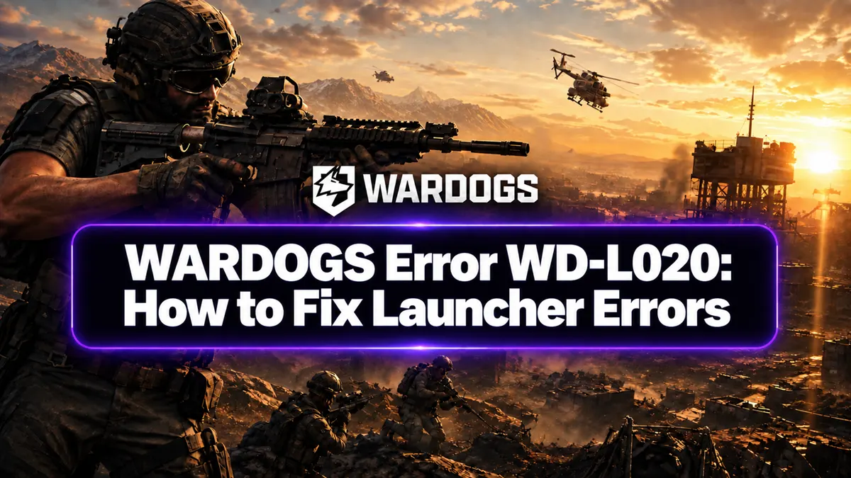 WARDOGS error WD L020 with a changing launcher error code
