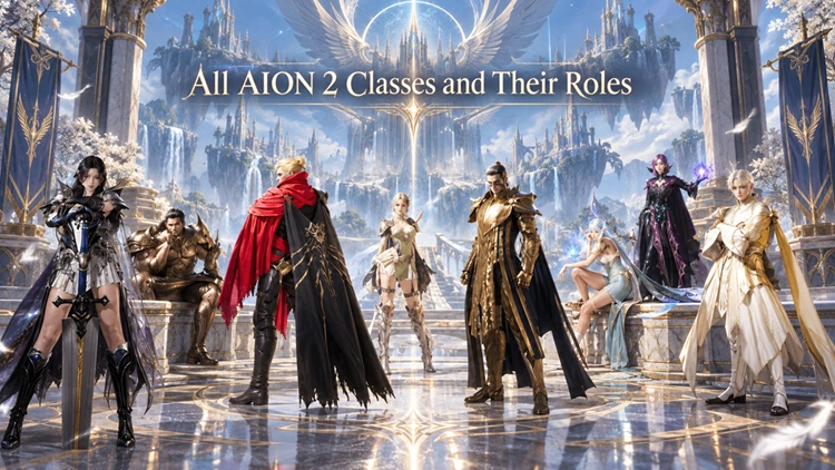 Восемь основных классов глобальной версии AION 2