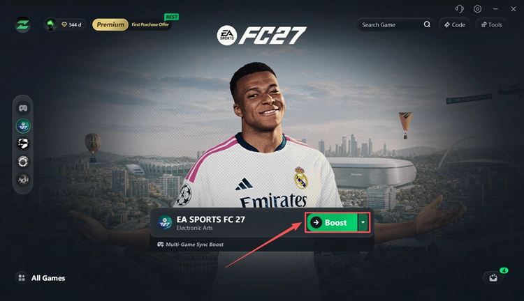 Улучшите производительность EA SPORTS FC 27 с помощью LagZapper.