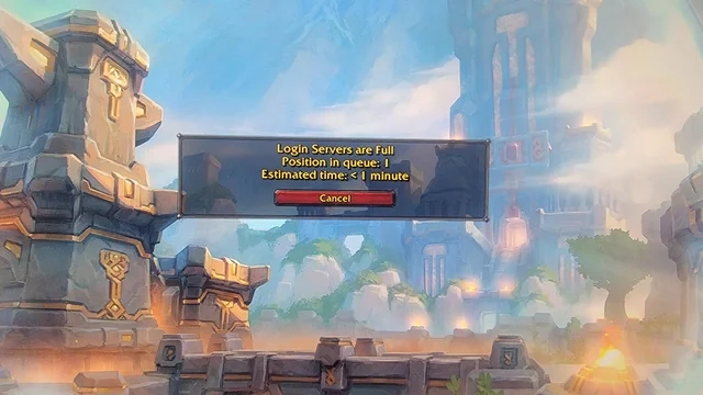 WoW Forever giriş ekranında