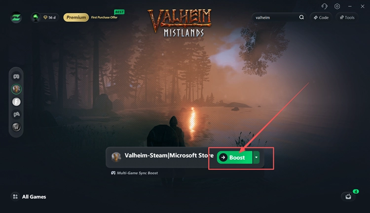 Valheim mit LagZapper boosten