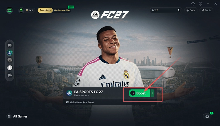 FC 27 mit LagZapper boosten