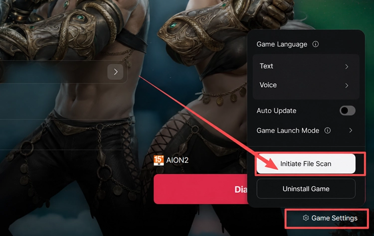 AION 2-Spieldateien in Steam oder PURPLE überprüfen
