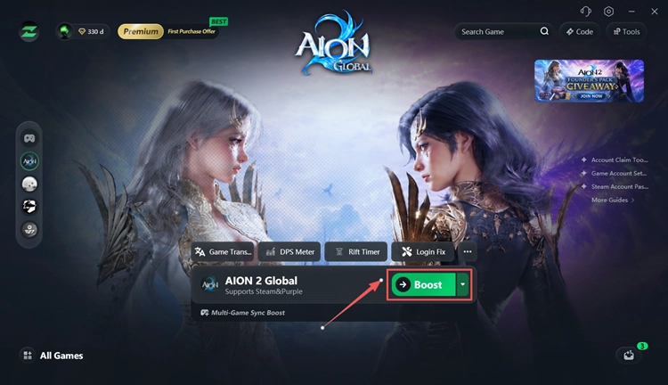 Beschleunige AION 2 mit LagZapper, bevor du das Spiel startest