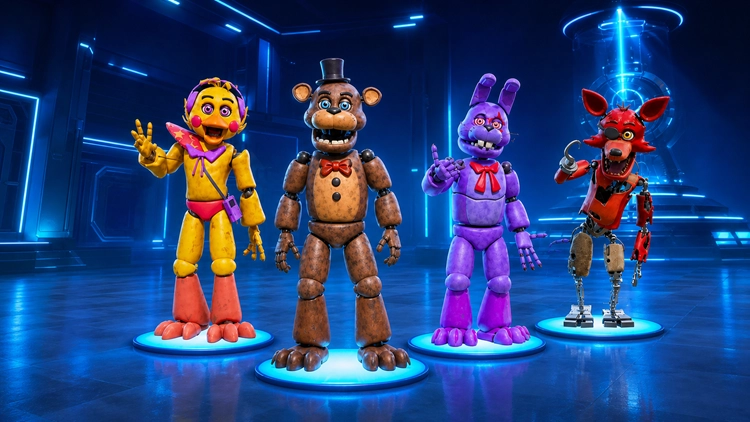 Fortnite FNAF-Skins mit Freddy Fazbear, Bonnie, Chica und Foxy