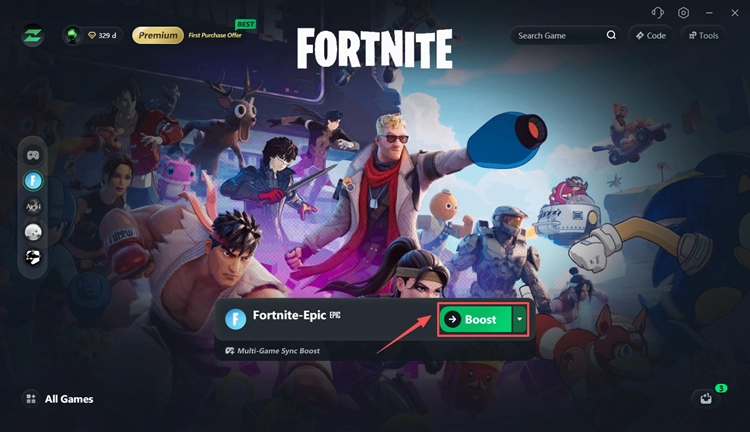 LagZapper Boost für Fortnite