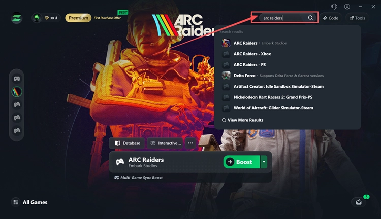 ARC Raiders in LagZapper suchen