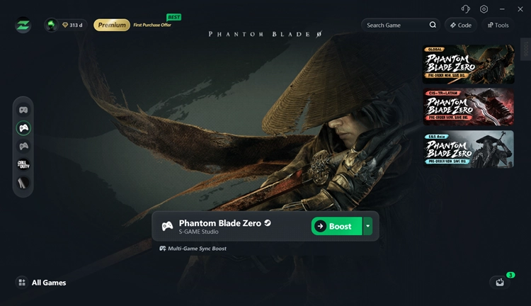 Phantom Blade Zero sur LagZapper