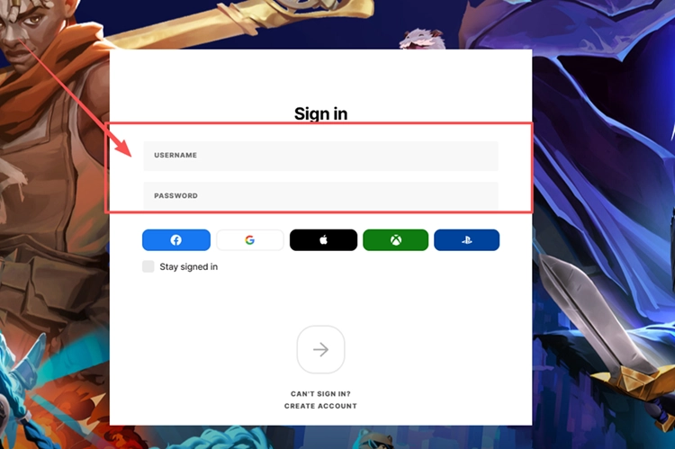 Page de connexion au compte Riot pour les Pick’Ems des Worlds 2026