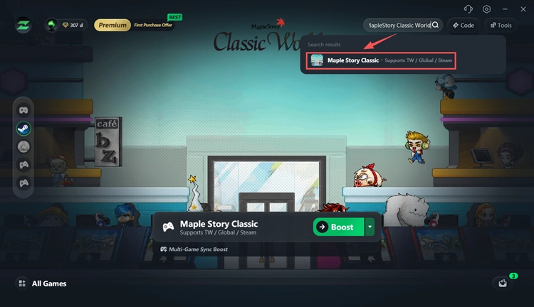 Suche nach MapleStory Classic World in LagZapper
