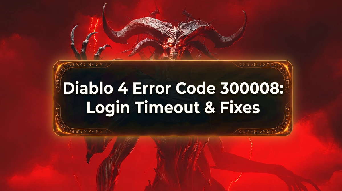 Diablo 4 Fehlercode 300008 Login-Timeout Lösungen