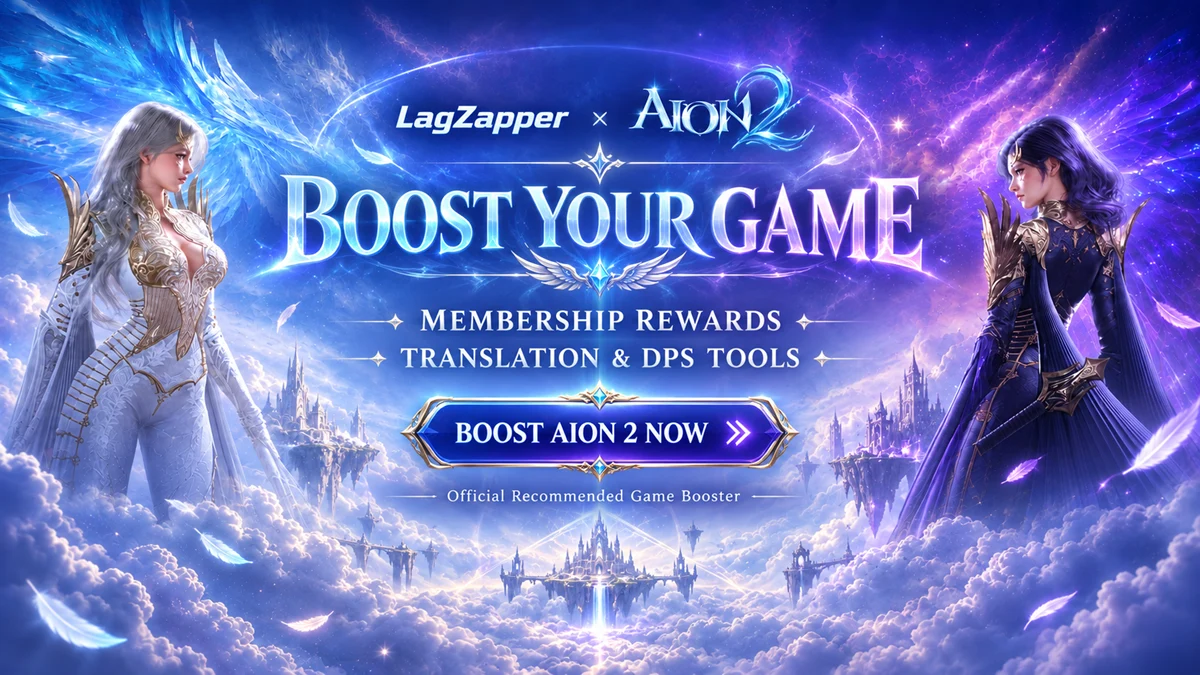 LagZapper AION 2 Founder’s Pack event with 30 Days membership