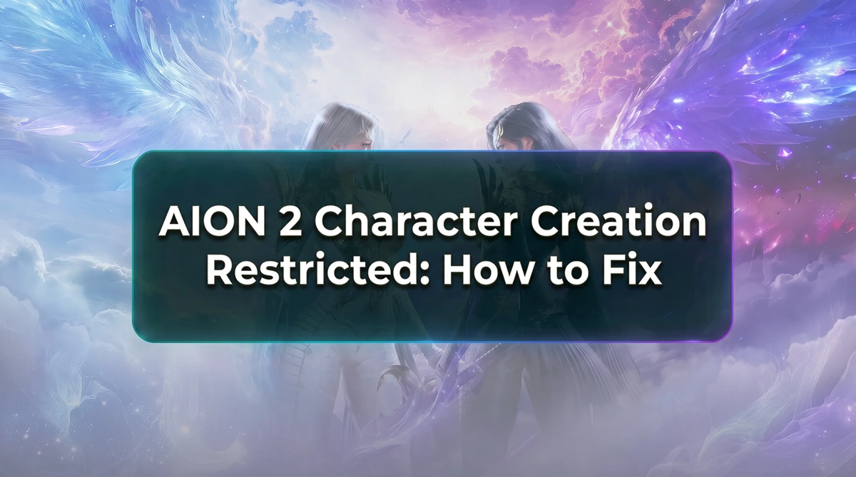 AION 2 Charaktererstellung eingeschränkt Serverfehler