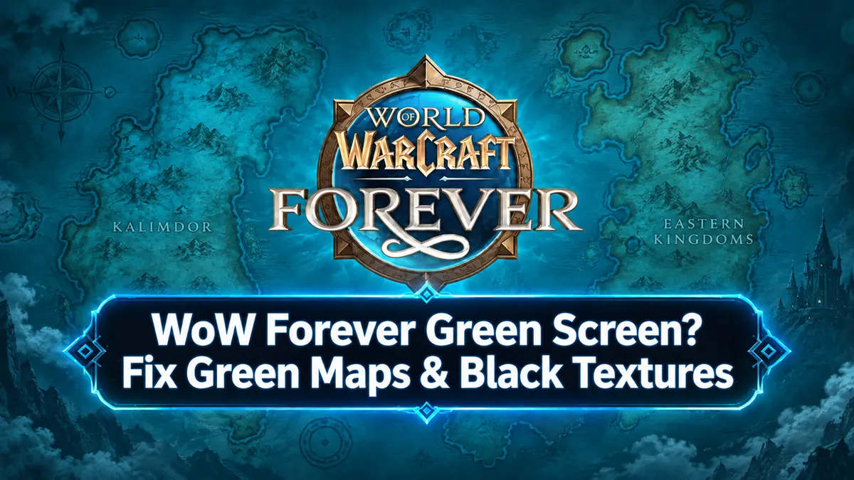 Исправление зеленого экрана в WoW Forever