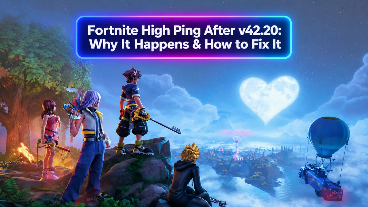 Высокий пинг в Fortnite после v42.20 и способы его снизить