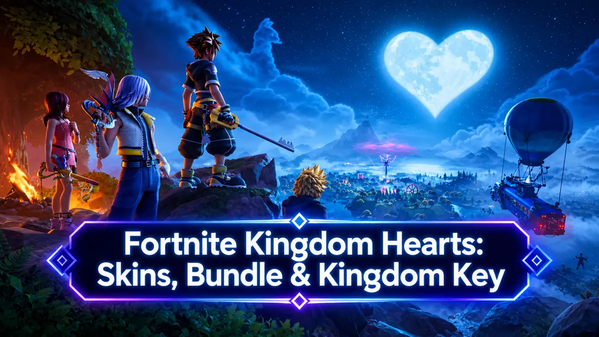 Fortnite Kingdom Hearts skins bundle and Kingdom Key guide