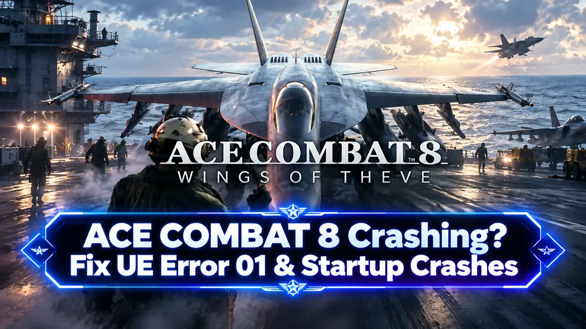 ACE COMBAT 8 stürzt ab – Lösungen für UE Error 01