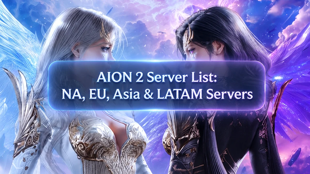 Liste des serveurs AION 2 pour les régions NA, EU, LATAM et Asie