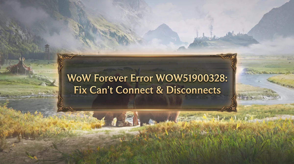 WoW Forever Fehler WOW51900328 – Lösungen für Verbindungsprobleme