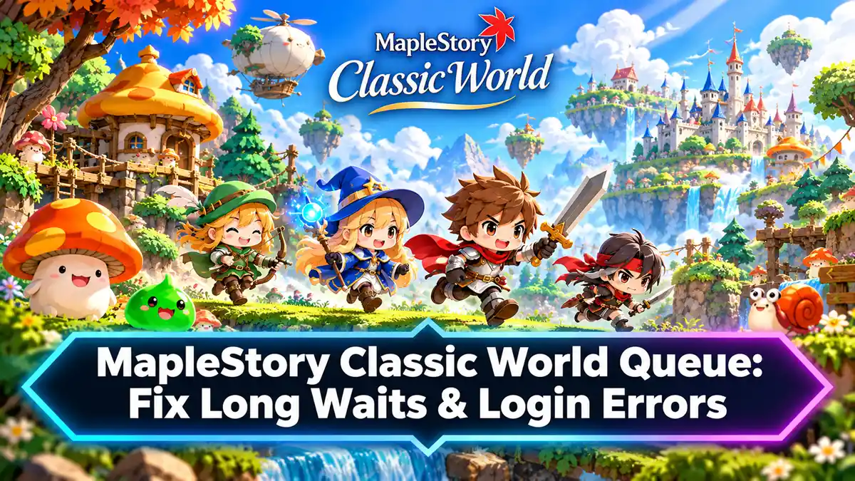 Ratgeber zu einer hängenden Warteschlange und Anmeldeproblemen in MapleStory Classic World